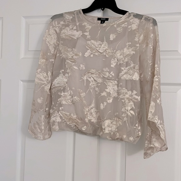 Alfani Tops - Petite Bubble Hem Blouse